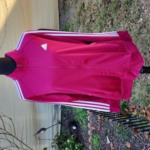 Burgundy Adidas Multi Sport, Zip Up, Track Top